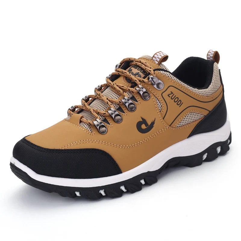 Tênis Casual de Caminhada Masculino Impermeável Sport Cáqui